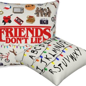 2 fundas de almohada divertidas de mercancía de extrañeza, de ciencia ficción, horror, amigos, no mienten, funda de cojín cuadrada de lino del 2 fundas de almohada divertidas de mercancía de extrañeza, de ciencia ficción, horror, amigos, no mienten, funda de cojín cuadrada de lino del