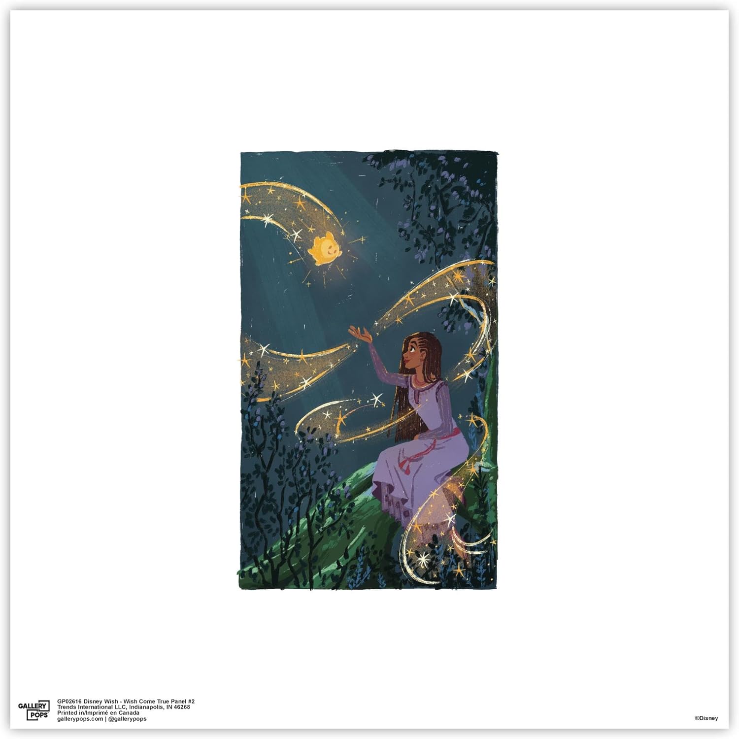 Trends International Gallery Pops Disney Wish – Wish Come True Panel #2 – Póster de pared, 12.00 x 12.00 pulgadas, versión sin marco