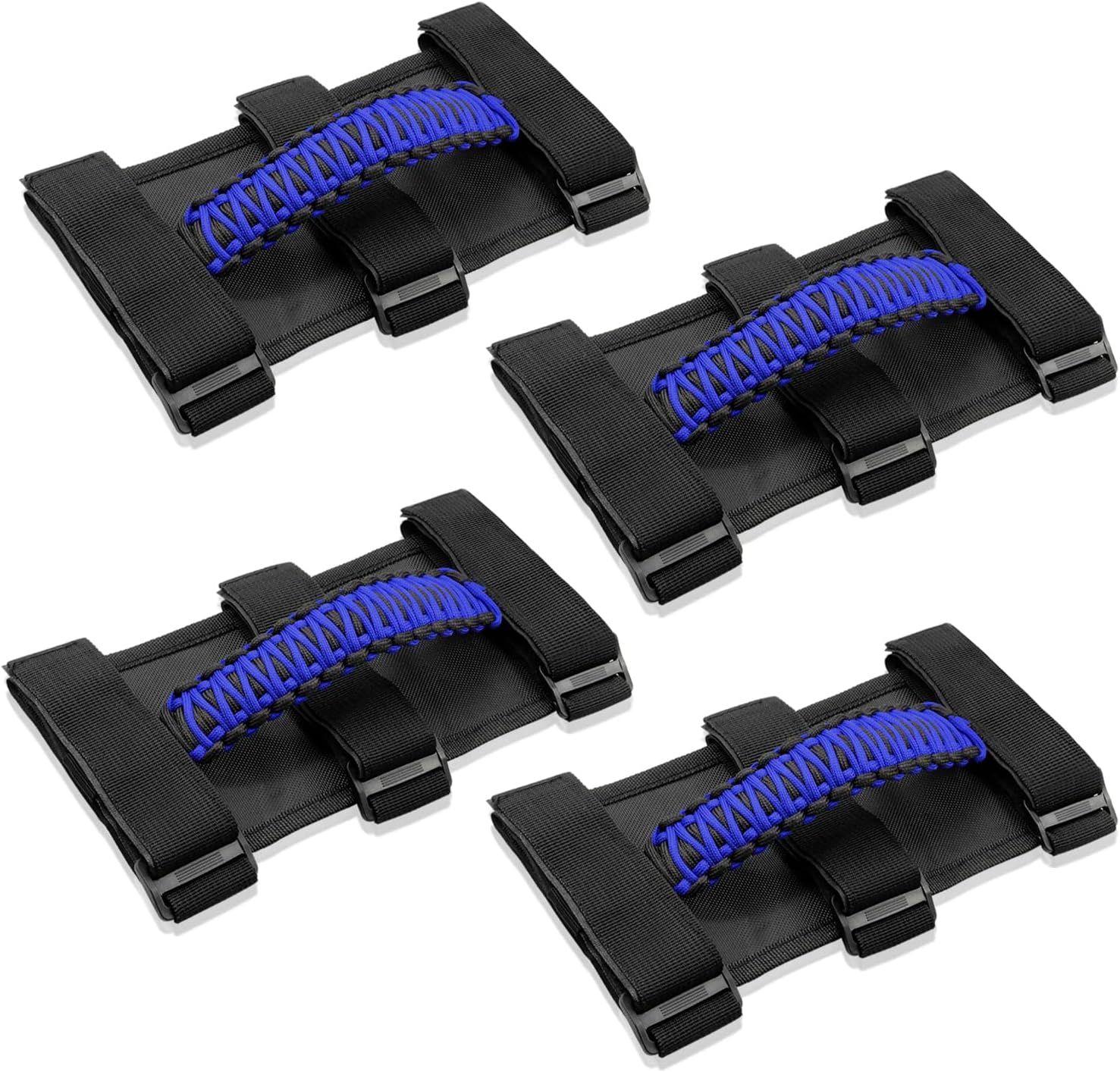 Kujunpao 4 asas de agarre de barra antivuelco compatibles con Jeep Wrangler JLU JK JKU TJ YJ LJ JT JL y Gladiator JT 1987-2021 UTV y ATV, se adapta