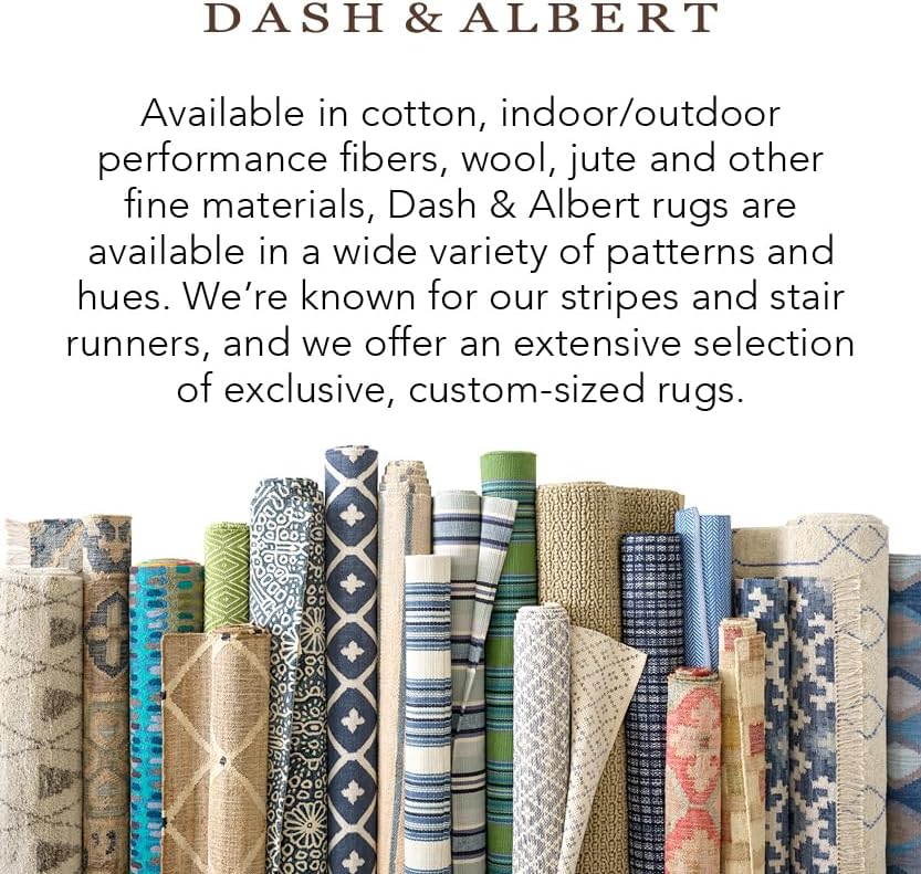 Dash and Albert Sunny Stripe Lemon – Alfombra tejida a mano para interiores y exteriores, 4 x 6 pies, patrón de rayas amarillasnaranjasverdes