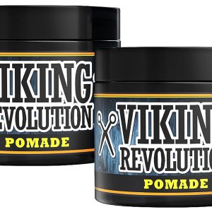 Viking Revolution Pomada para hombre 4oz  Firme fuerte agarre y alto brillo para estilo clásico  A base de agua y fácil de lavar (paquete de 2) Viking Revolution Pomada para hombre 4oz  Firme fuerte agarre y alto brillo para estilo clásico  A base de agua y fácil de lavar (paquete de 2)