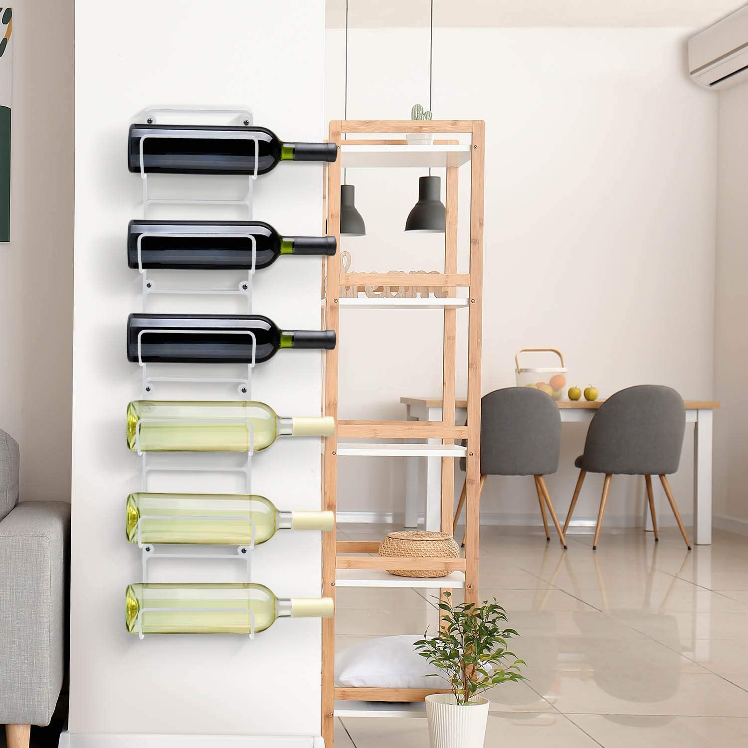 Sorbus – Toallero organizador de almacenamiento montado en la pared para toallas, paños, toallas de mano, ropa de cama, ideal para baño, spa, salón,