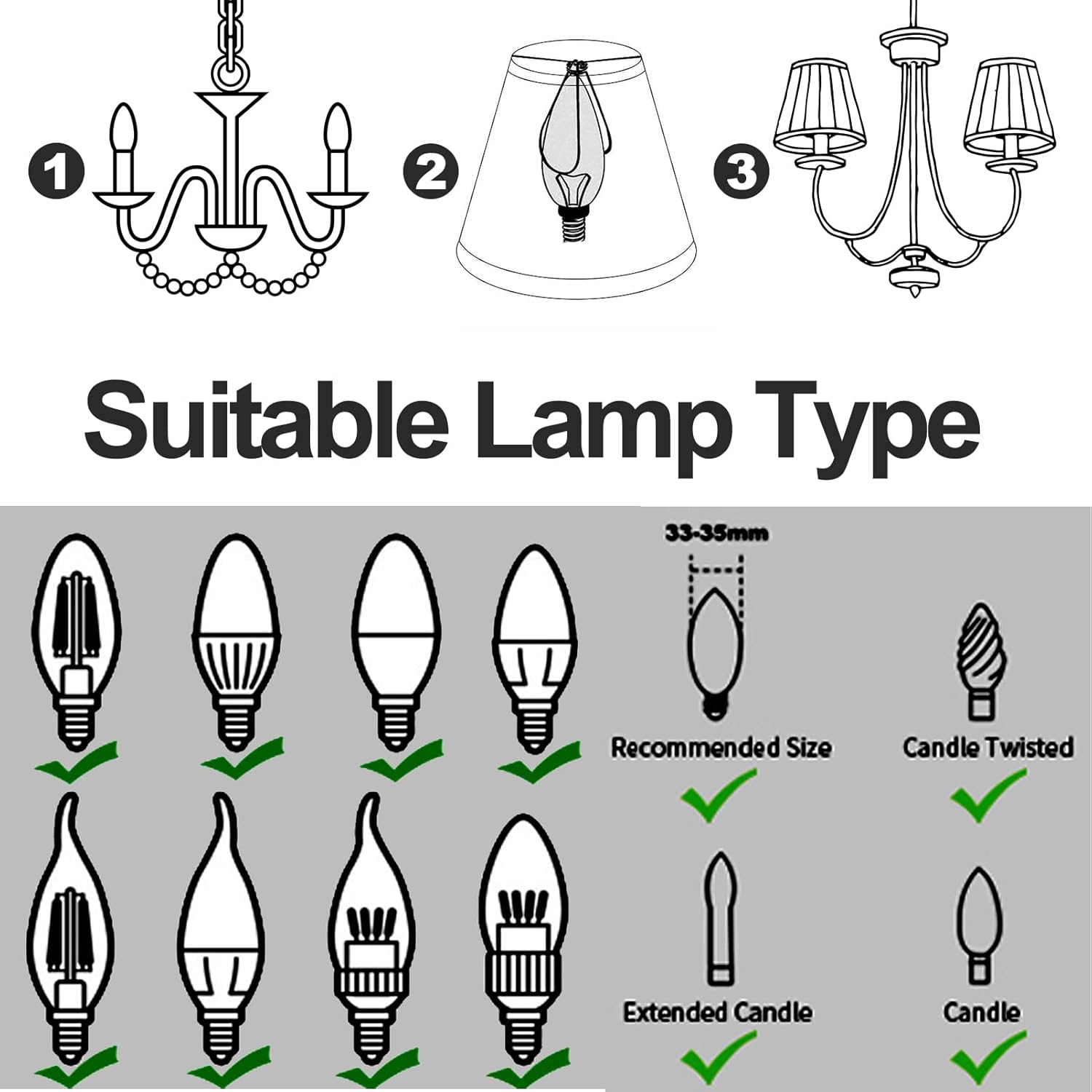 6 pantallas de lámpara de araña, marco de metal con clip, pantalla de tela, cubiertas de luz pequeñas para lámpara de pared de estilo europeo