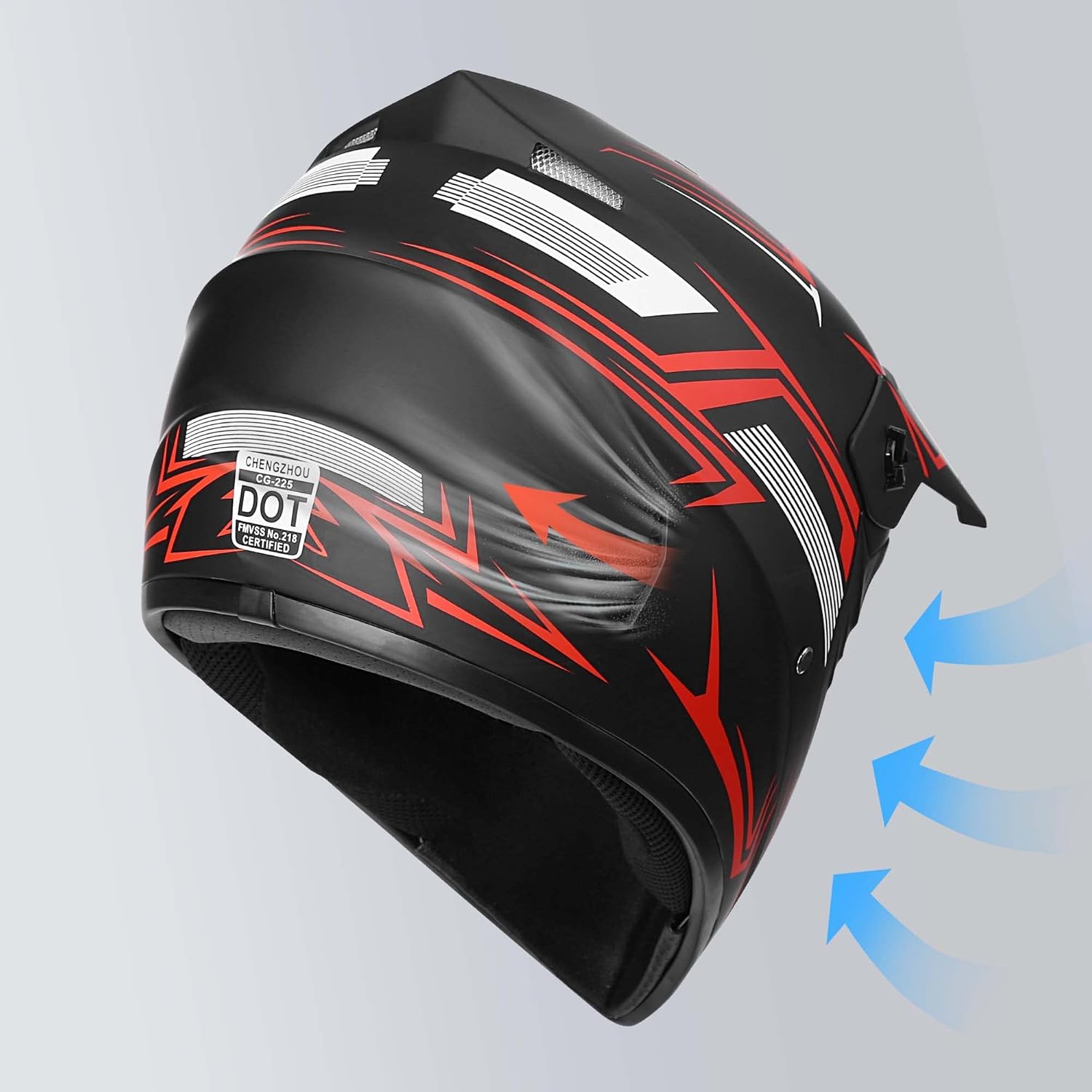 Yesmotor Casco de motocross para niños y jóvenes, casco de cara completa para motocicleta, motocross, todoterreno, bicicleta de montaña, BMX MX ATV