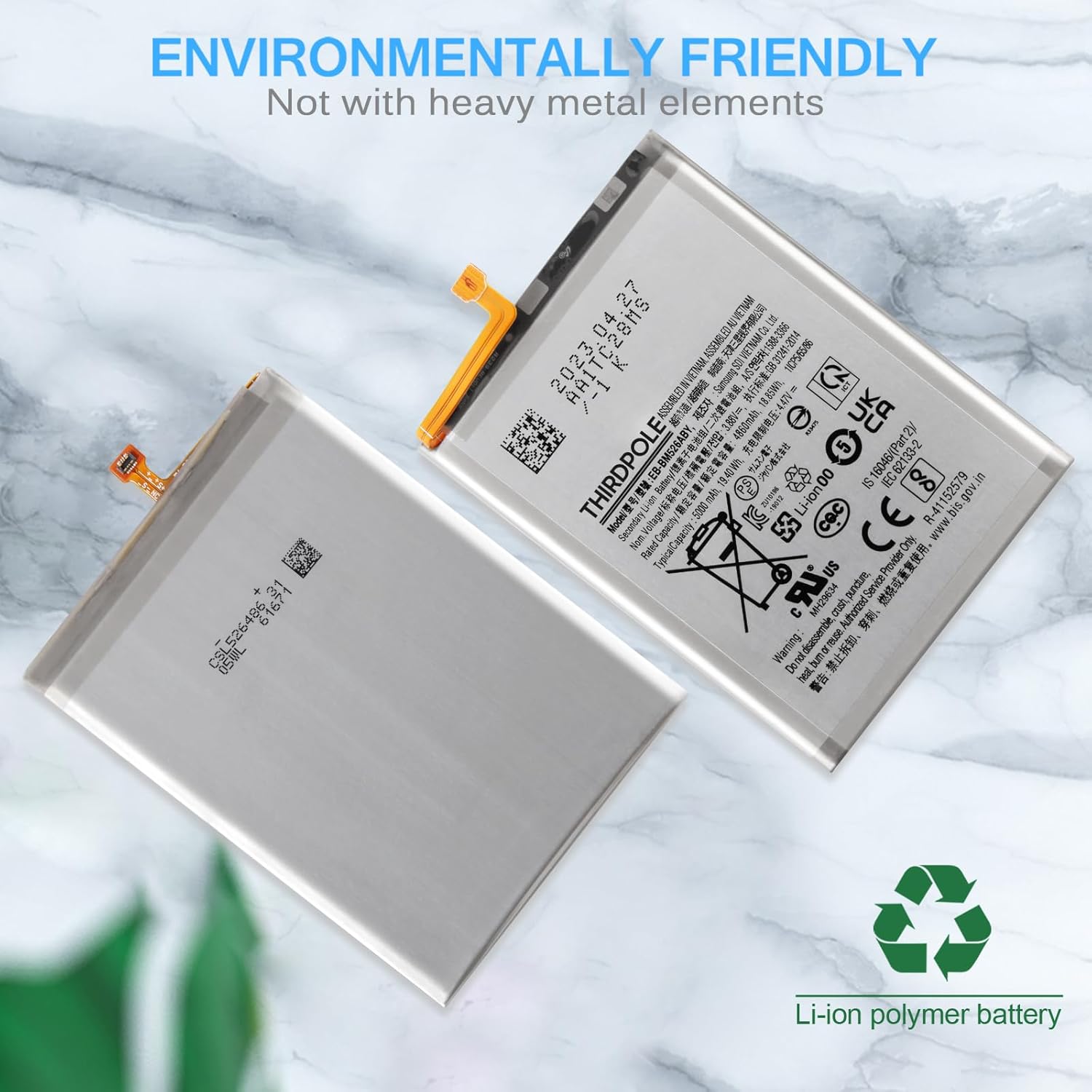 Reemplazo original de la batería para Samsung Galaxy A23 5GM52 5G EB-BM526ABY 5000mAh capacidad estándar SM-M526 SM-A236 batería incluye kit