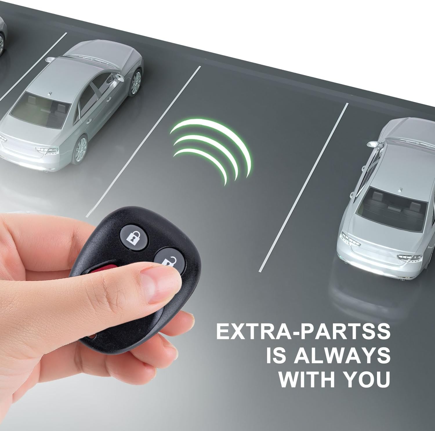 Reemplazo del mando a distancia de coche para MYT3X6898B se adapta a Chevy Trailblazer de 3 botones 2002 2003 2004 2005 2006 2007 (1)