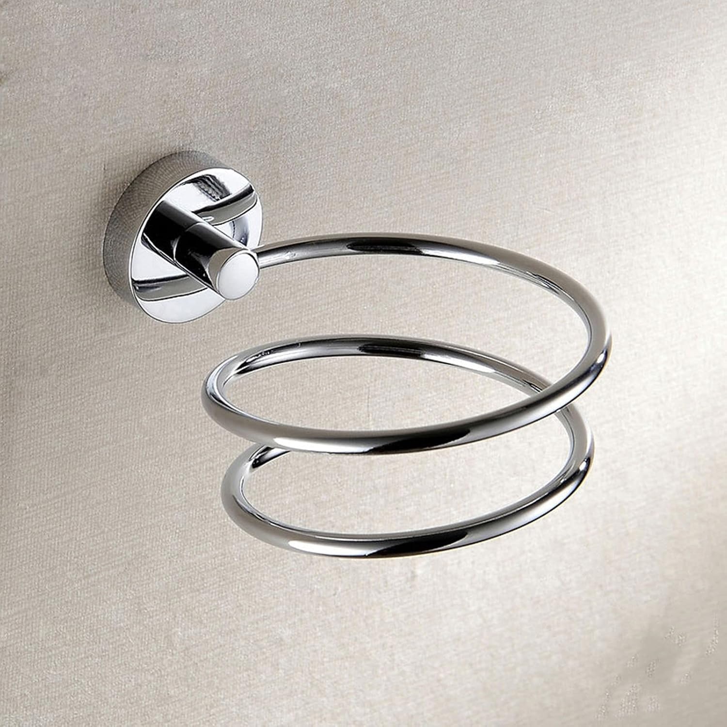 VTOSEN Soporte para secador de pelo de acero inoxidable 304, organizador de herramientas para el cabello de montaje en pared para baño, soporte para