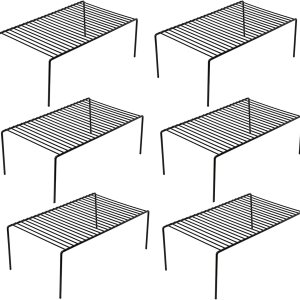 GEDLIRE Juego de 6 estantes de almacenamiento para gabinete, tamaño mediano (13 x 9.4 pulgadas), organizador y almacenamiento de alambre de metal GEDLIRE Juego de 6 estantes de almacenamiento para gabinete, tamaño mediano (13 x 9.4 pulgadas), organizador y almacenamiento de alambre de metal