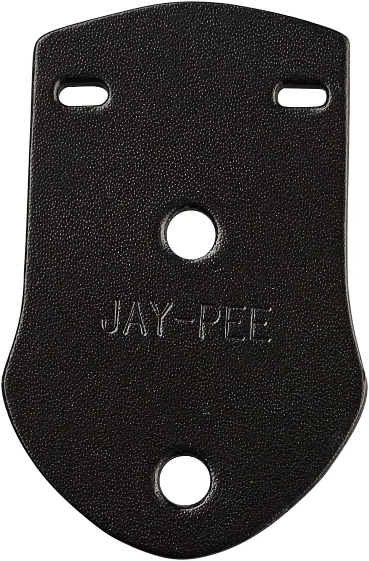 Police Citation Bar and Badge Holder One Bar Cuero Genuino Negro