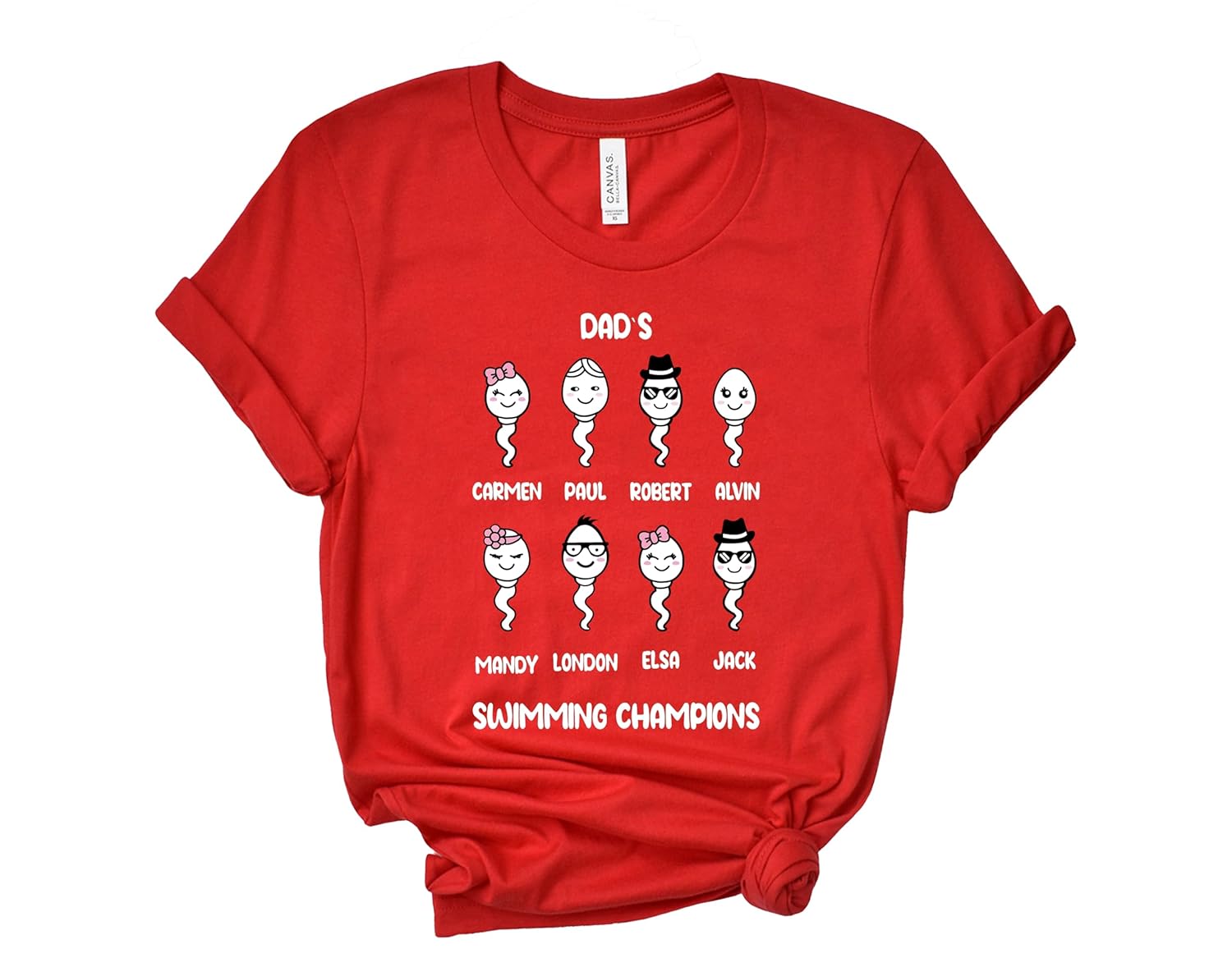 Custom Dad Shirts, Best Fathers Day Gifts From Kids, Dads Swimming Champions, Custom Fathers Day Gifts From Son and Daughter, Personalized Dad and