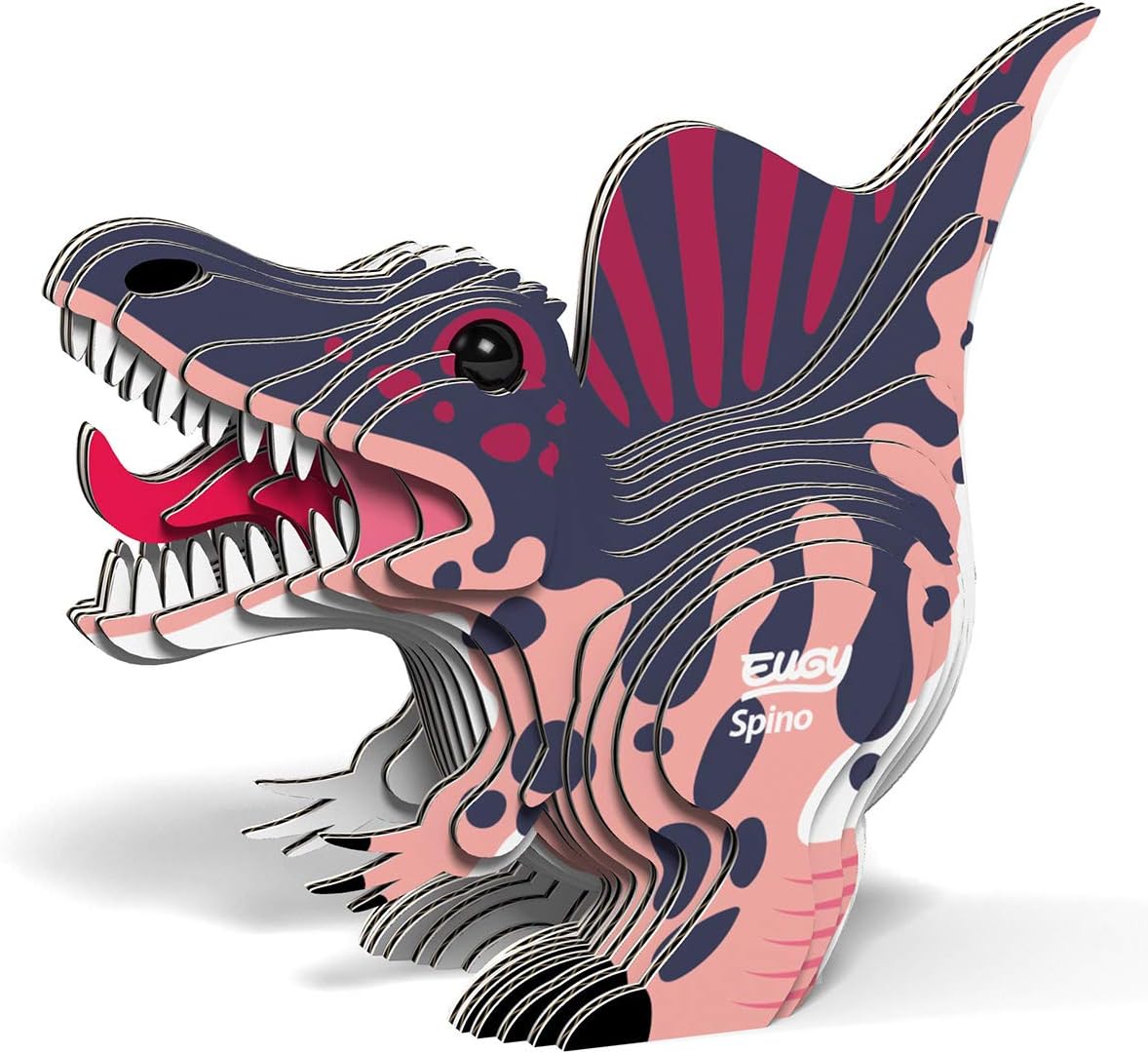 Eugy Spinosaurus – Rompecabezas 3D de dinosaurio, 24 piezas, ecológico, juguetes educativos para niños, niñas y niños a partir de 6 años
