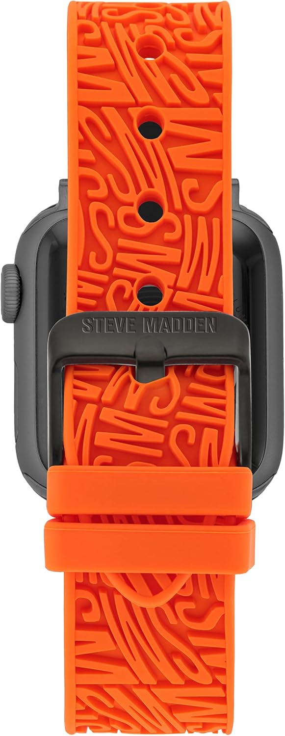 Steve Madden Correa de silicona de moda para Apple Watch, Moderno