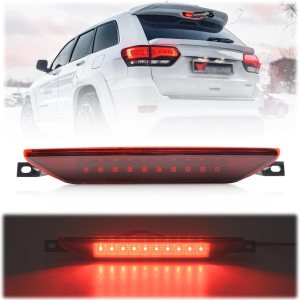 NSLUMO Tercera luz de freno LED de repuesto para J-eep Grand Cherokee WK2 2011-2022 LED 3er centro de frenos Lámpara de parada de montaje alto Lente NSLUMO Tercera luz de freno LED de repuesto para J-eep Grand Cherokee WK2 2011-2022 LED 3er centro de frenos Lámpara de parada de montaje alto Lente