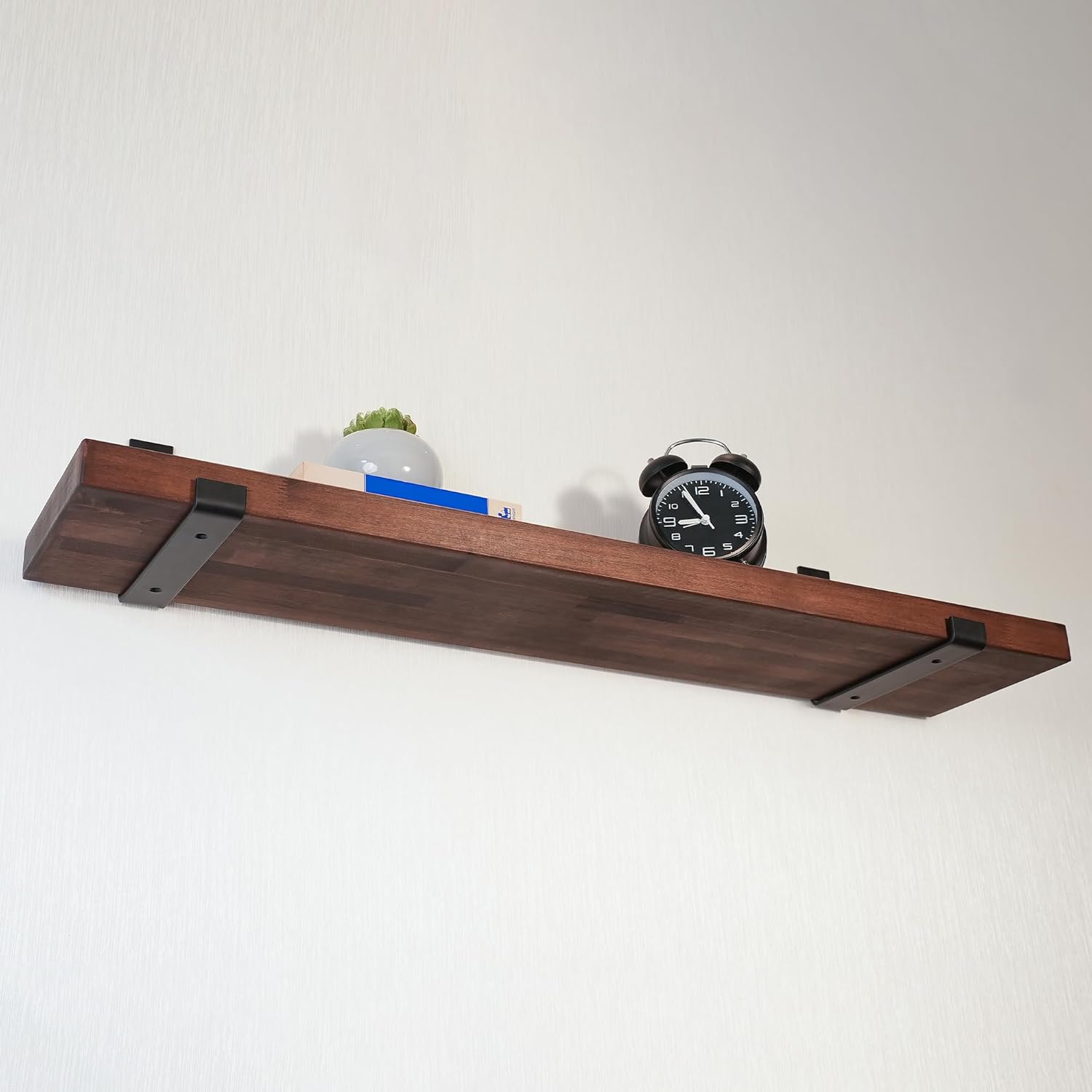 CONSDAN Estantes flotantes, madera cultivada en Estados Unidos, estantes de pared para dormitorio, baño, sala de estar, cocina, 36 x 7.5 x 1.5
