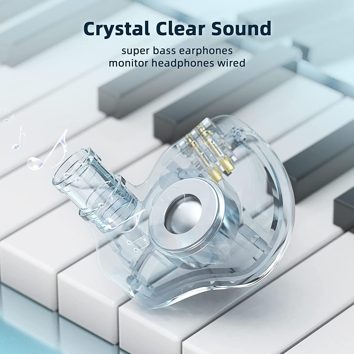 KBEAR KS1 – Auriculares intrauditivos estéreo con cable, auriculares intrauditivos dinámicos de doble circuito magnético, cable desmontable con