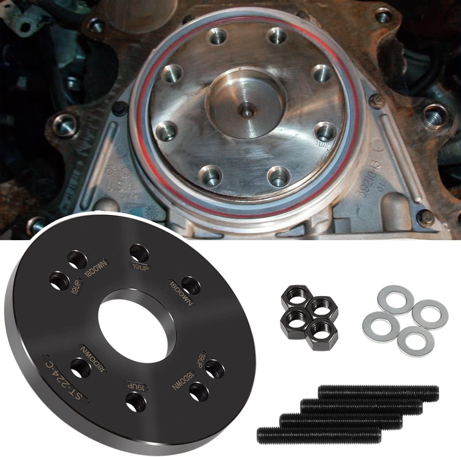 3824078 5395259 Sello del cigüeñal principal trasero y manguito de desgaste instalador Alt ST-224C 2063800090 para Cummins 3.9L 5.9L 6.7L 8.3L y