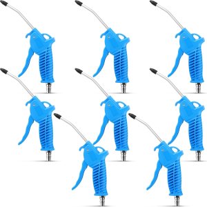 Gisafai Pistola sopladora de boquilla de aire, 8 unidades, pistola de soplado de aire azul con punta de goma, pistola sopladora de aire de alto Gisafai Pistola sopladora de boquilla de aire, 8 unidades, pistola de soplado de aire azul con punta de goma, pistola sopladora de aire de alto