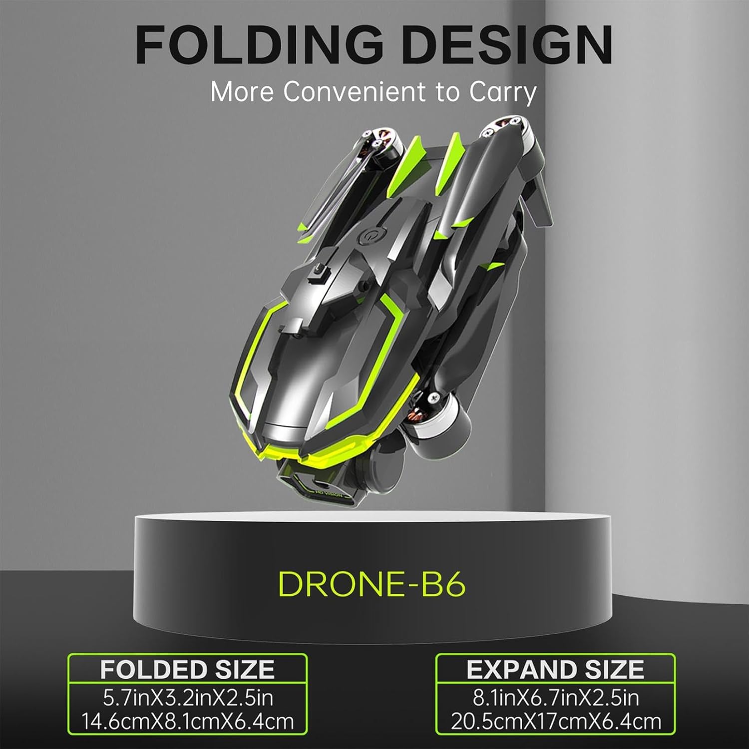 Drone With Dual 1080P HD Camera – Advanced Brushless Motor Drones with Wind Resistance Intelligent Obstacle Avoidance Headless Mode Gesture Control
