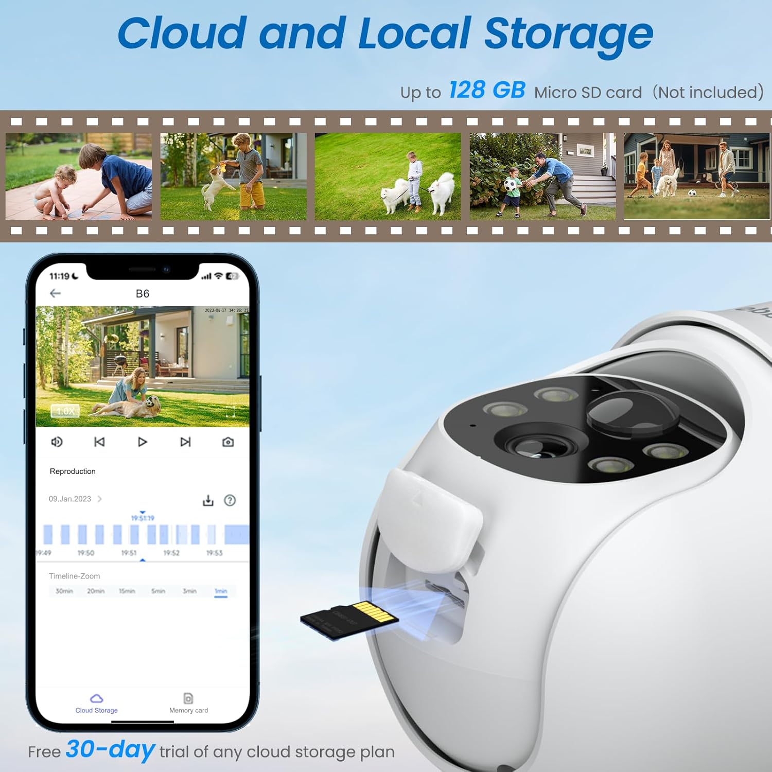 Cámaras de seguridad inalámbricas para exteriores, cámaras 2K para seguridad en el hogar, energía solar, WiFi de 2.4 G, visión nocturna a color de