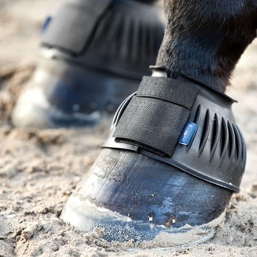 HORZE Botas de campana acanaladas FinnTack, Negro –