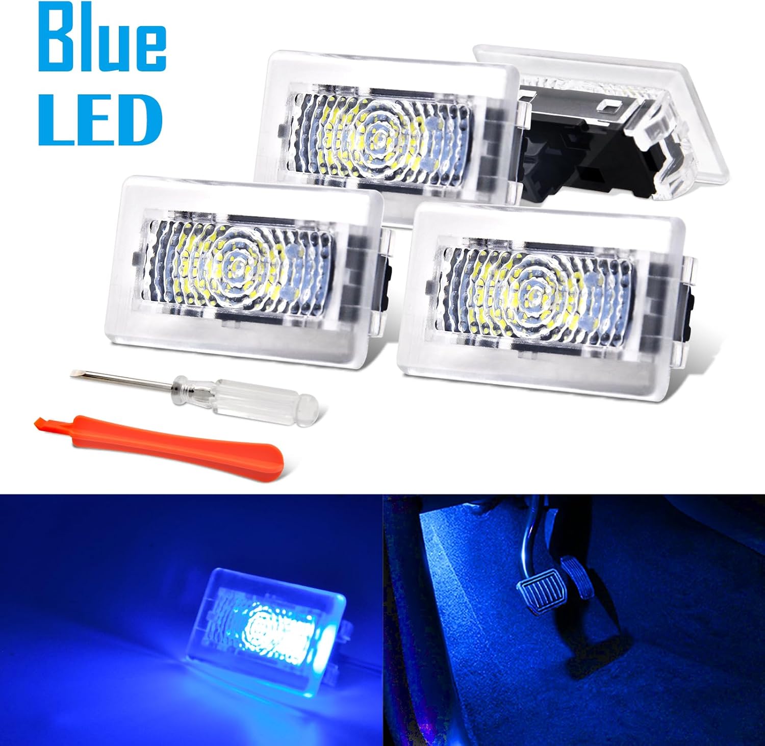 Kit de luces de repuesto para Tesla Modelo 3 X S Y LED personalizados para interiores, lámpara de accesorios ambientales para el hueco de los pies,