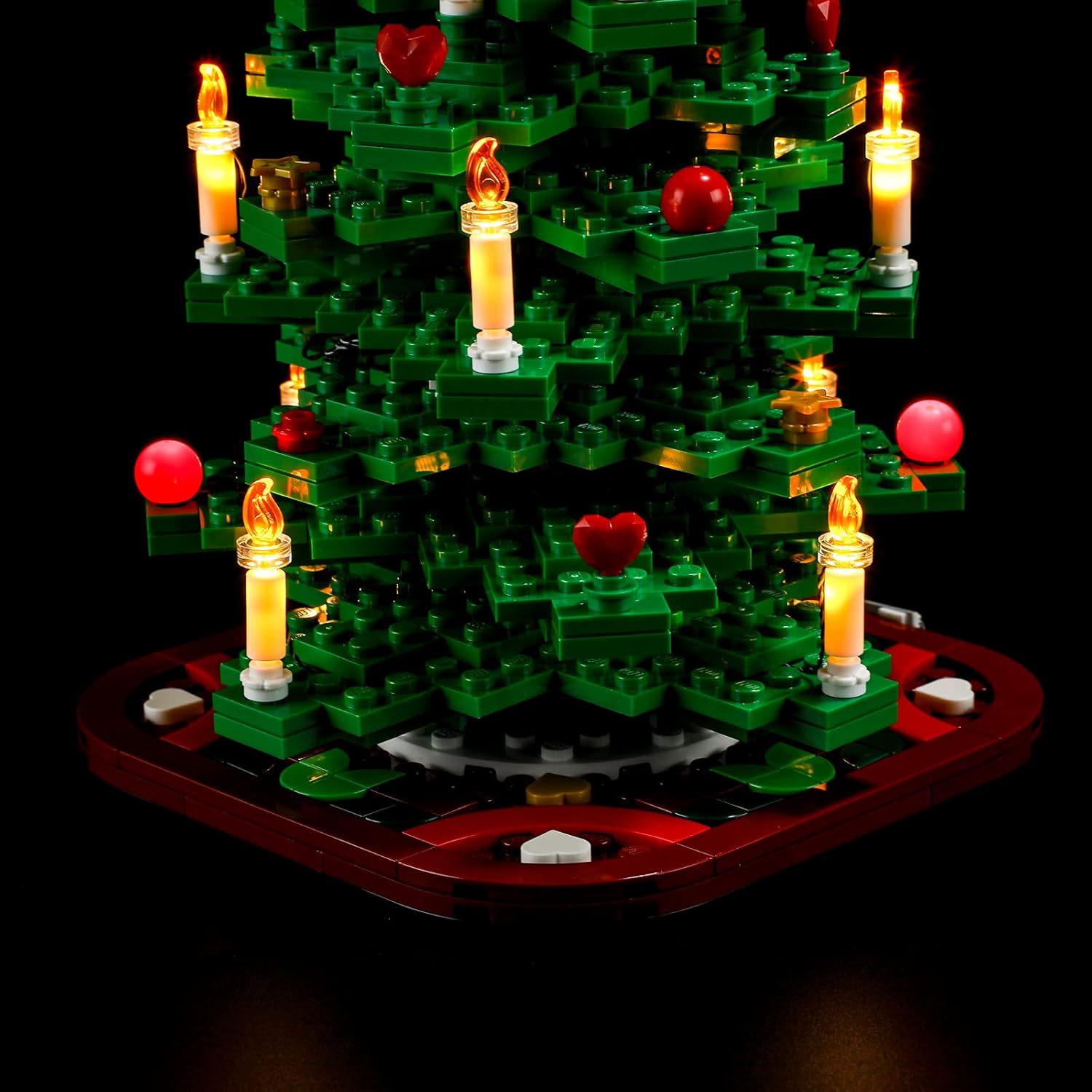 BRIKSMAX Kit de iluminación LED para árbol de Navidad LEGO-40573, compatible con el modelo de bloques de construcción de Lego, no incluye el juego
