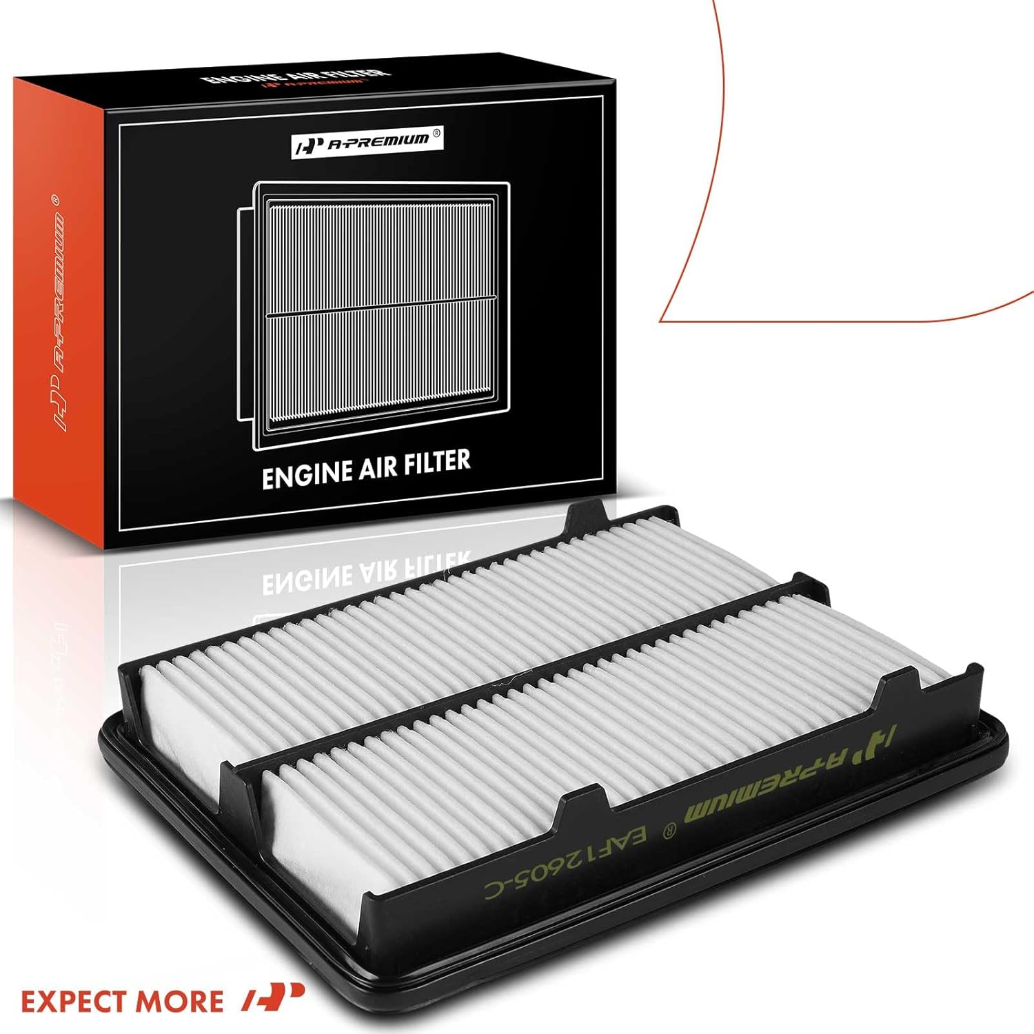 A-Premium Filtro de aire de motor compatible con Acura RDX 2019 2020 2021 2022 2023 – L4 2.0L – Reemplazo # 17220-5MS-H00