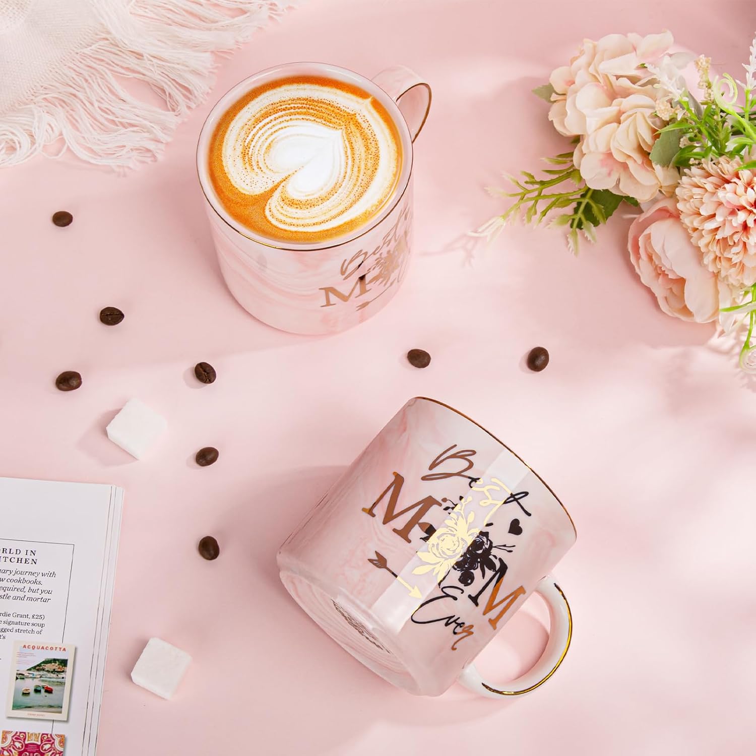 Biching Regalos para el día de la madre para mamá de hija e hijo, regalos de Navidad para la mejor mamá del mundo, regalos de cumpleaños para mamá,