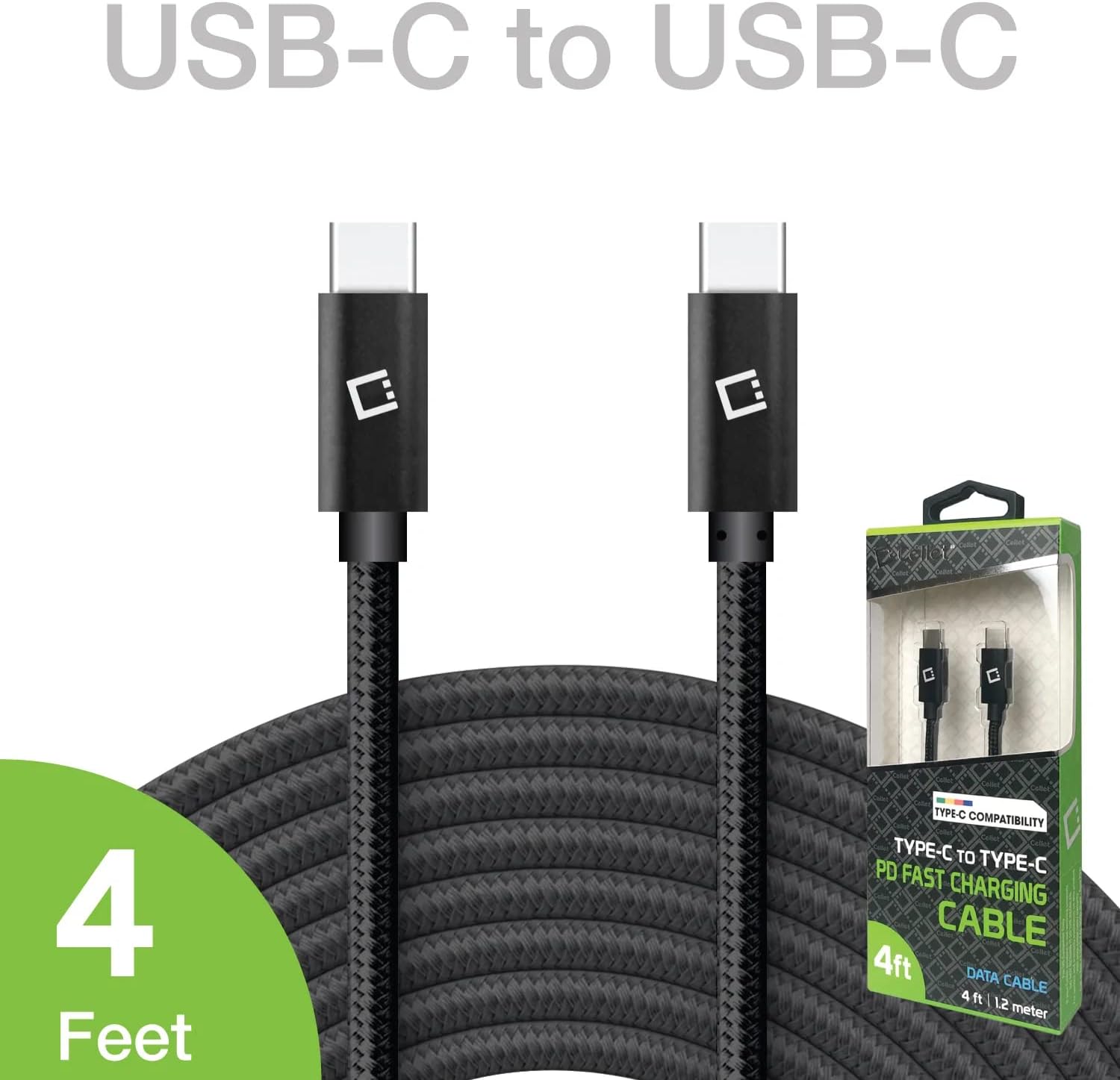 Cable de carga rápida dual USB-CPD de 60 W compatible con Xiaomi Poco X3 Pro Plus de transferencia de datos de 5 Gbps para entrega de energía, carga