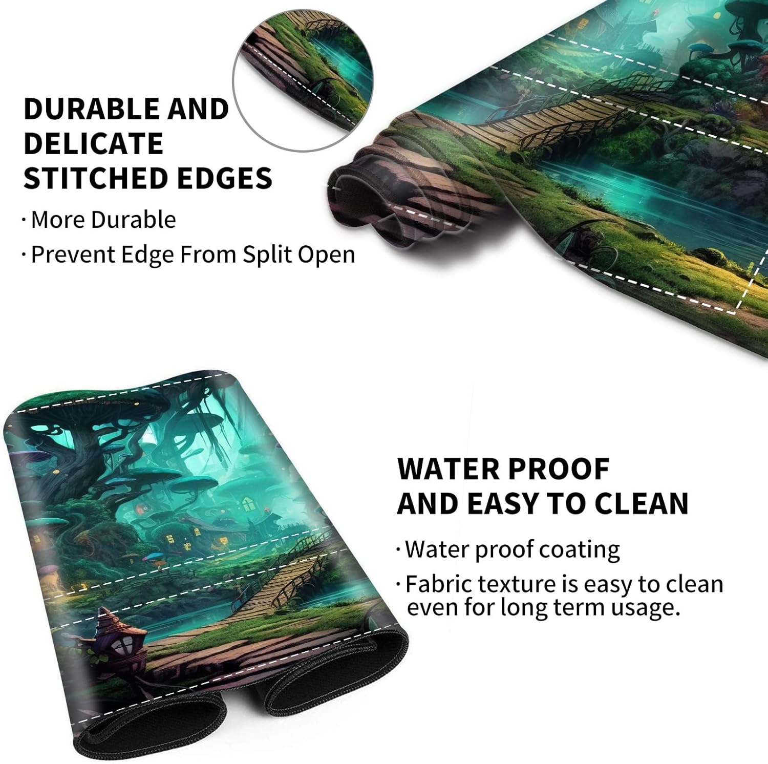 EDGFRTOIO Tapete de juego con zonas para juegos de cartas MTG, alfombrillas de juego mágicas de mesa de 24 x 14 pulgadas, mesa de juego de mesa
