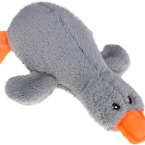 EXPAWLORER Juguete de peluche chirriante para perro, lindo pato de peluche suave, el mejor regalo de cumpleaños, juguetes interactivos para masticar EXPAWLORER Juguete de peluche chirriante para perro, lindo pato de peluche suave, el mejor regalo de cumpleaños, juguetes interactivos para masticar