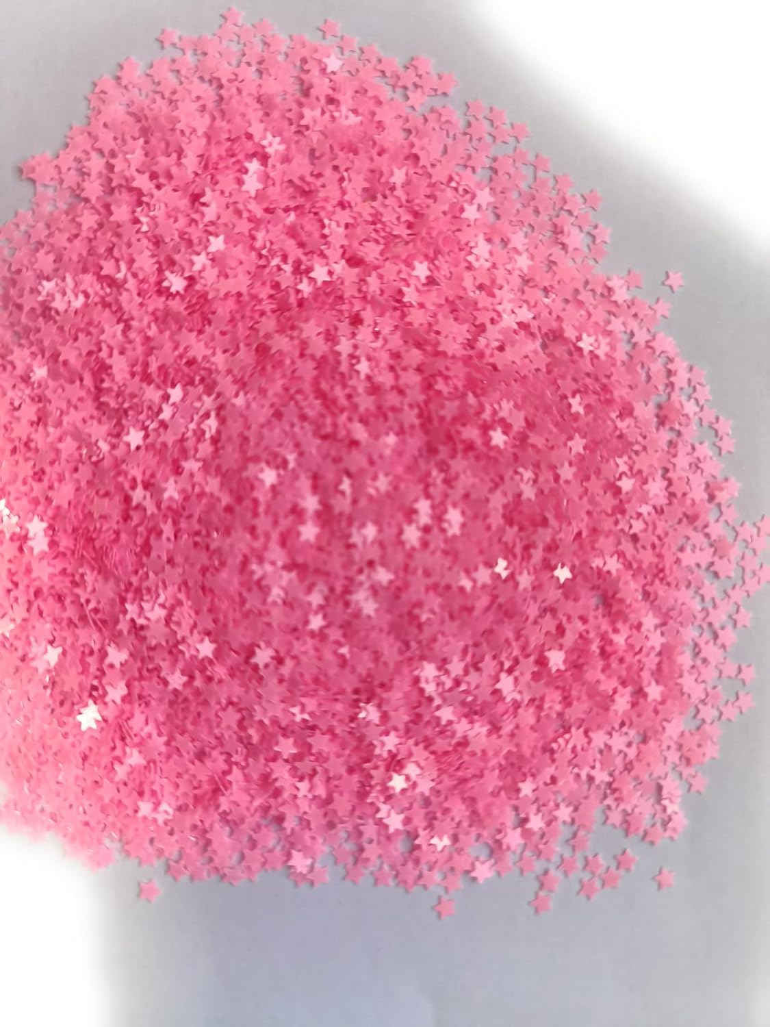 Brillantina de estrellas pequeñas que brillan en la oscuridad, lentejuelas luminosas en forma de estrella rosa de 0.118 in para arte de uñas,