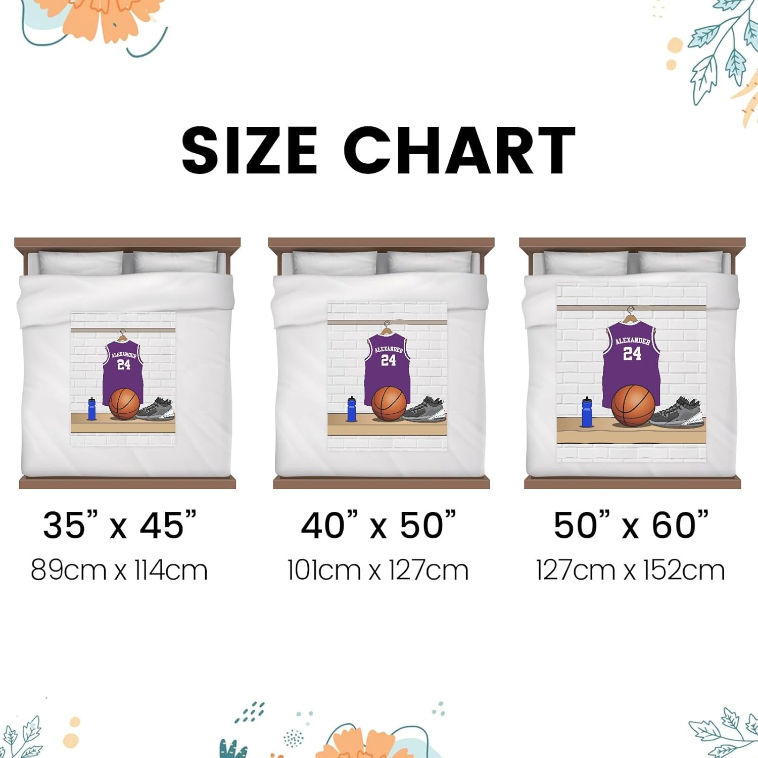Manta personalizada para fanáticos del deporte, diseño de uva, súper suave, de doble capa, manta Minky de 50 x 60 pulgadas con respaldo de puntos,