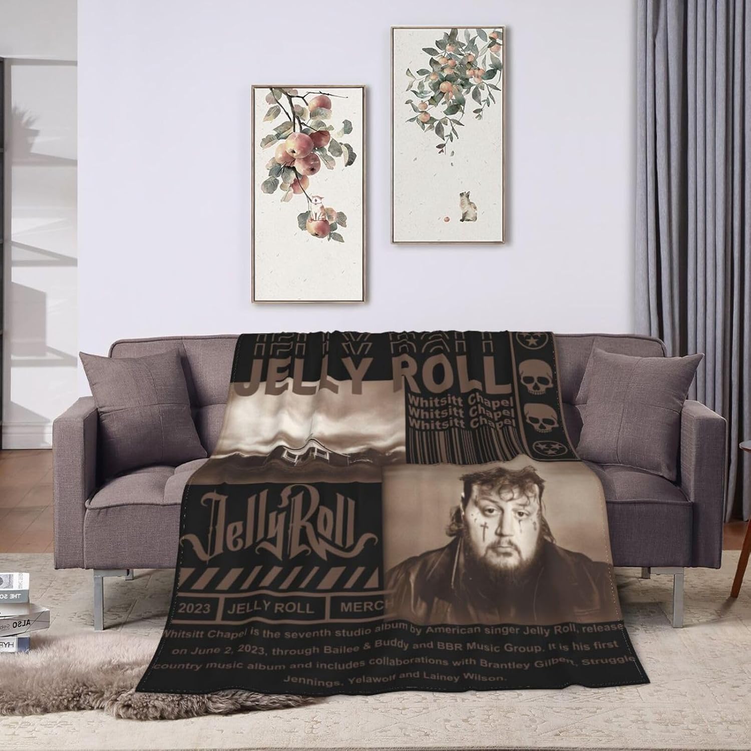FREEMASONS Jelly Whitsitt – Manta de franela con capilla enrollable para cama, sofá, divertida manta de aire acondicionado cálido para todas las
