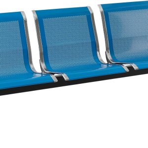 Sillas de recepción para sala de espera con brazos para oficina, aeropuerto, hospital, banco, conferencia de negocios (3 asientos, azul) Sillas de recepción para sala de espera con brazos para oficina, aeropuerto, hospital, banco, conferencia de negocios (3 asientos, azul)