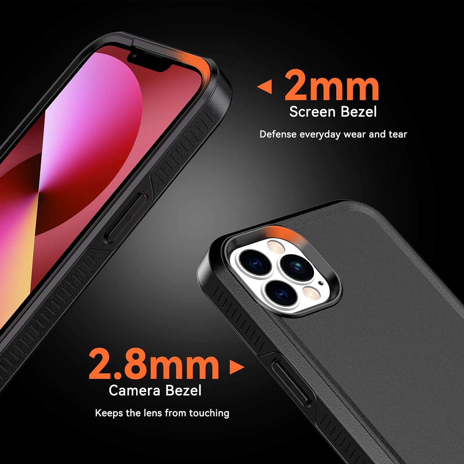 Dataroad – Funda magnética para iPhone 13 Pro, resistente compatible con MagSafe, protección contra caídas de grado militar, forro de microfibra