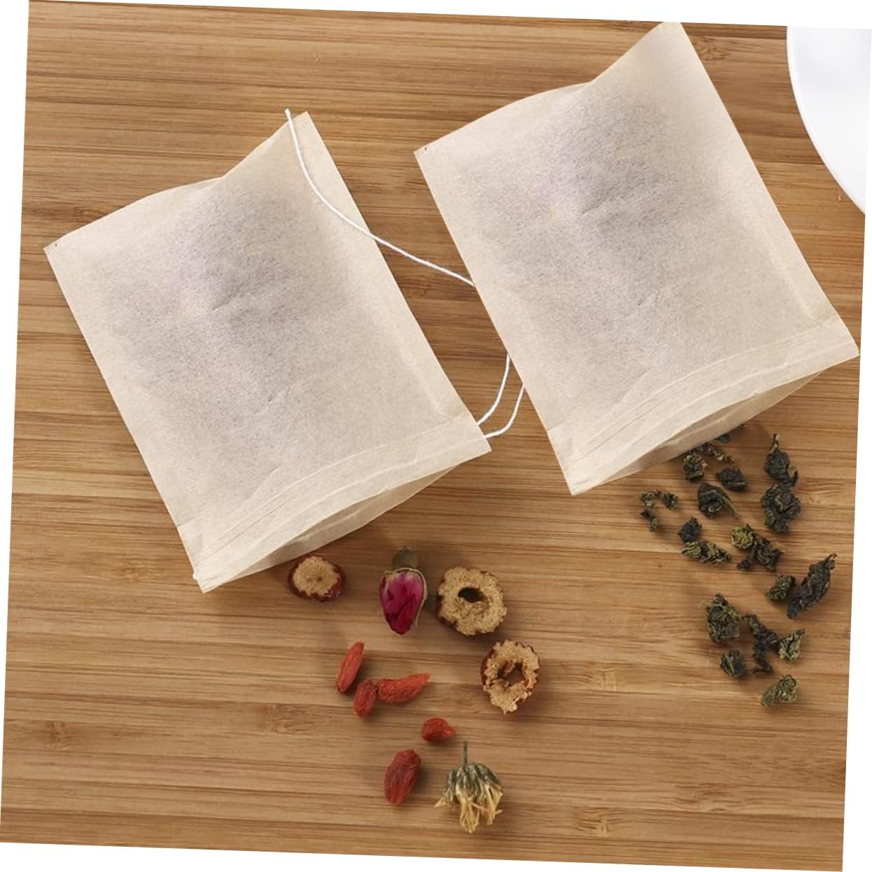 Tofficu Filtros 300pcs Desechables Café Té Colador Hojas Sueltas Bolsas de Té Sopa Infusor de Té Desechable Bolsa de Té Bolsa de Embalaje Desechable