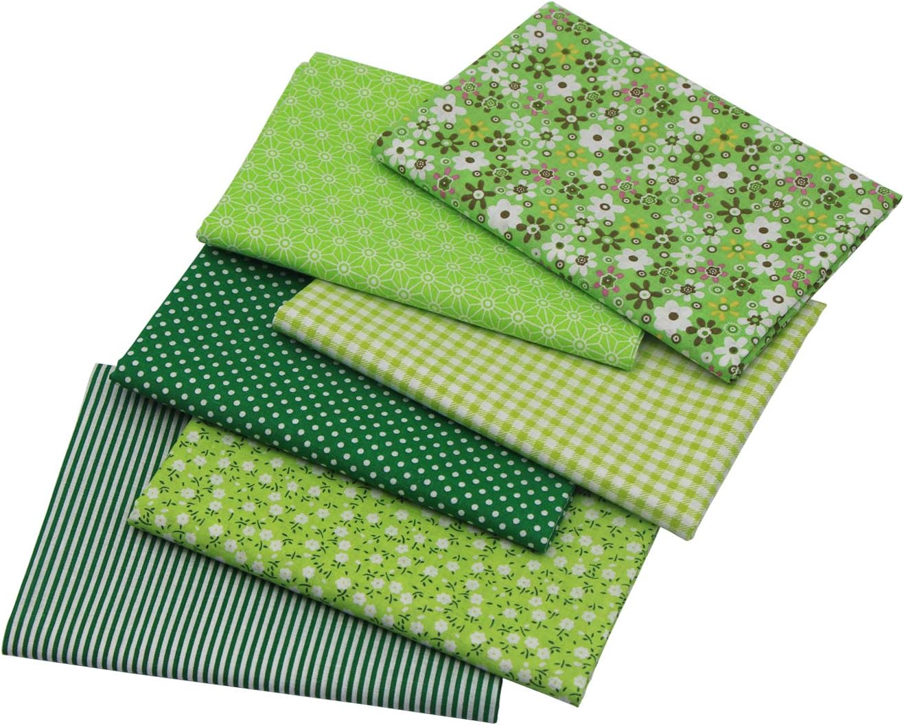 aufodara 6 piezas de 19.6 x 31.4 pulgadas (19.7 in x 31.5 in) de tela de algodón precortada rectangular de algodón para manualidades, paquete de