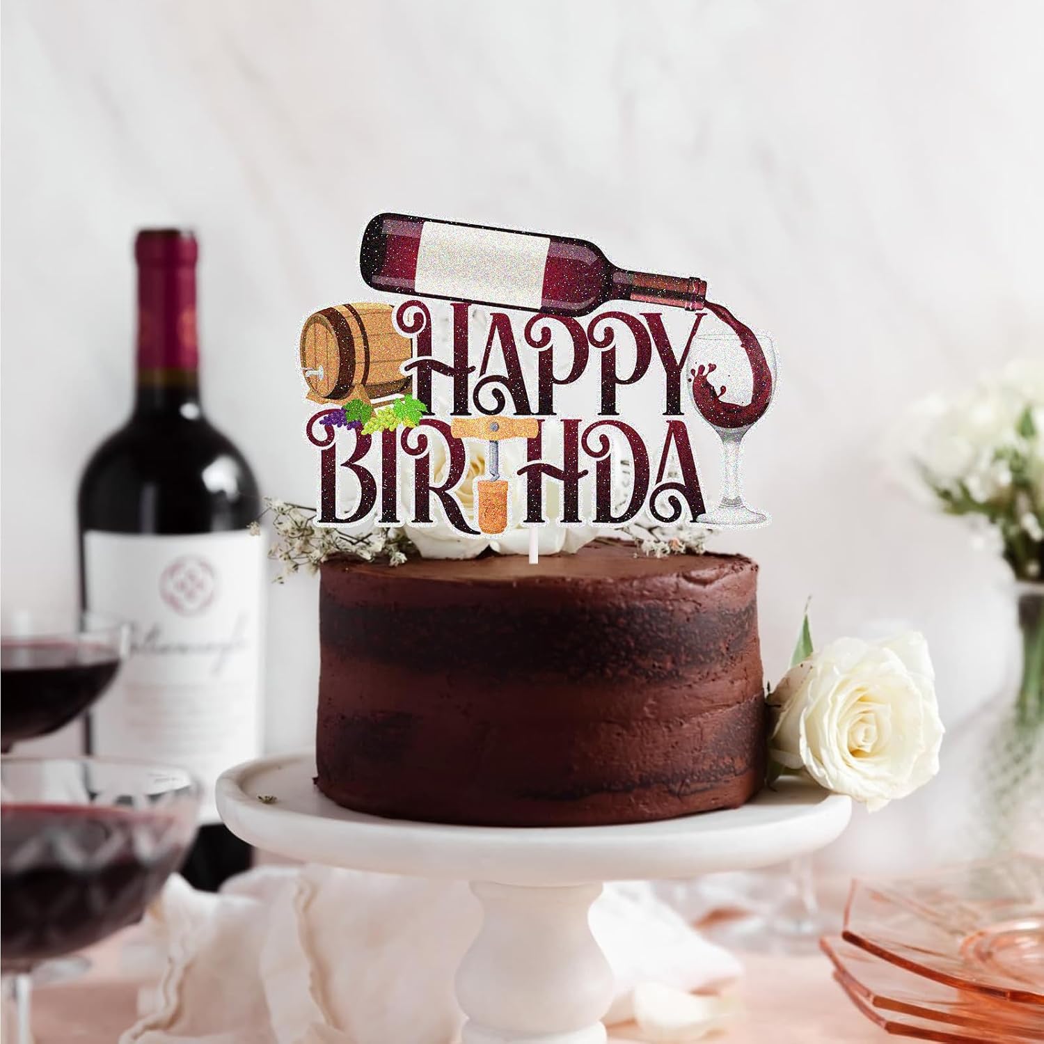Decoración de pastel de cumpleaños para hombres y mujeres de edad a la perfección, decoración de pasteles de fiesta temática de 30, 40, 50 cumpleaños