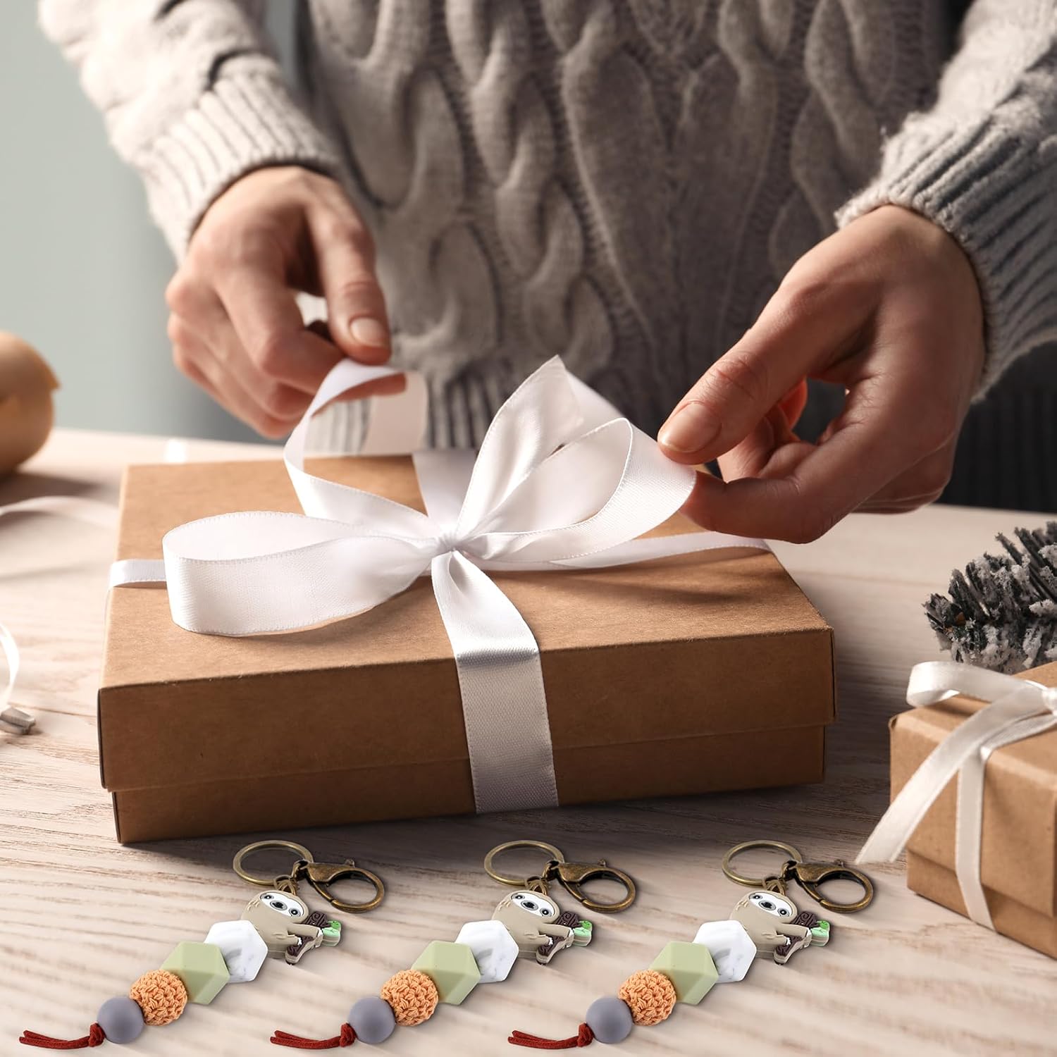 Abbylike 3 piezas de regalo de perezoso bolsa de maquillaje de perezoso de 20 onzas, taza de viaje de acero inoxidable con 1 tapa y 2 pajitas, vaso