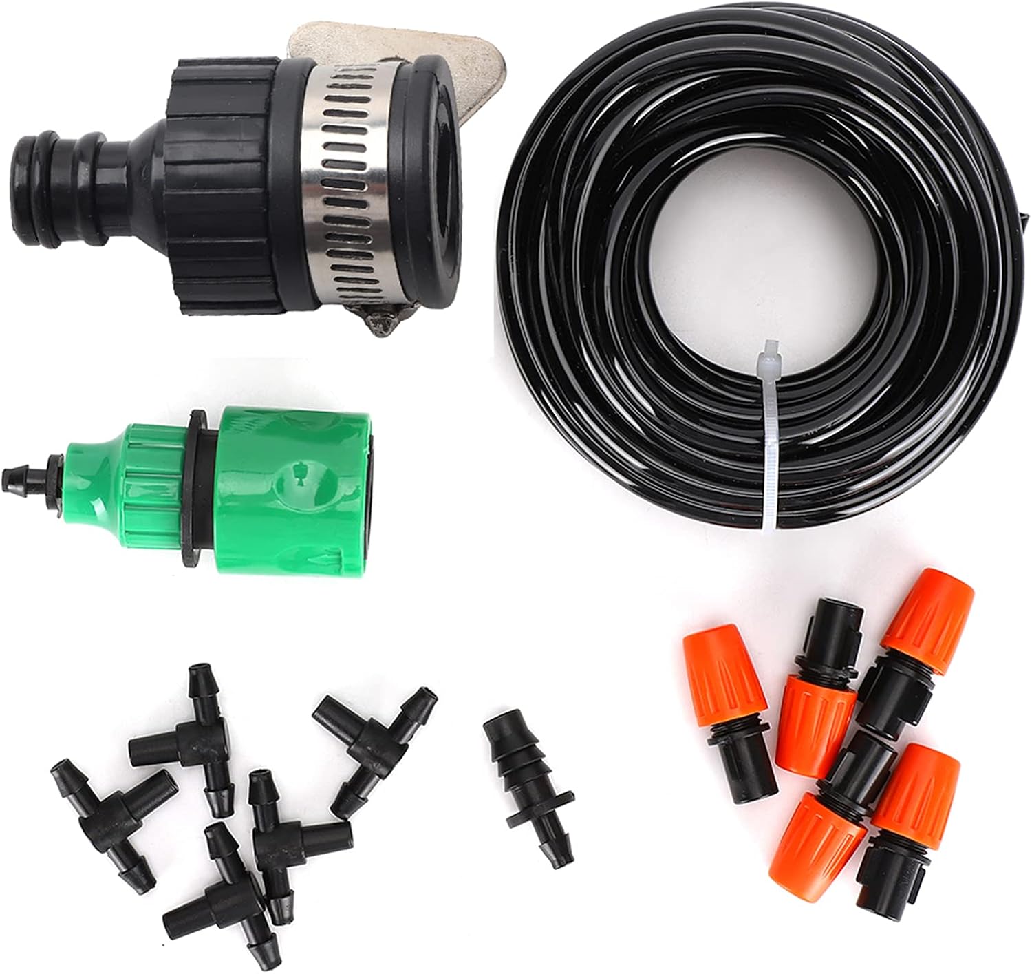 Fydun Automatic Micro Irrigation System Plant Wate Irrigation Kit Accessories for Garden Flower Bed Patio Lawn Automatic Micro Irrigation System for