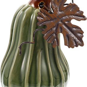 FAVOMOTO Figuras de calabaza de Halloween, coleccionables, mini adorno de calabaza de cerámica realista para cosecha de otoño, Acción de Gracias, FAVOMOTO Figuras de calabaza de Halloween, coleccionables, mini adorno de calabaza de cerámica realista para cosecha de otoño, Acción de Gracias,
