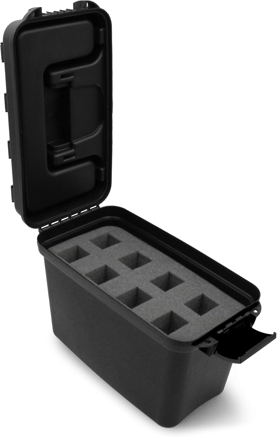 CASEMATIX Carcasa rígida para micrófono de mano de 8 micrófonos, compatible con micrófonos vocales cardioides dinámicos XLR de 8 pulgadas, no