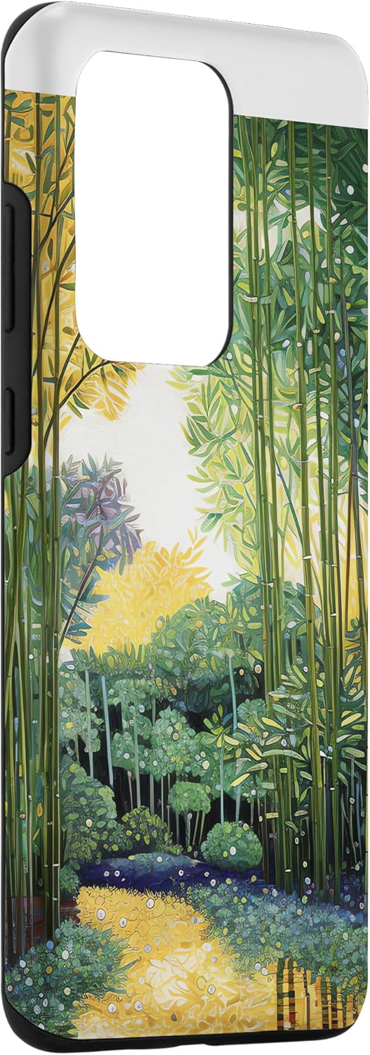 Galaxy S20 Ultra Bamboo Brilliance inmerso en la carcasa cromática de la naturaleza rica