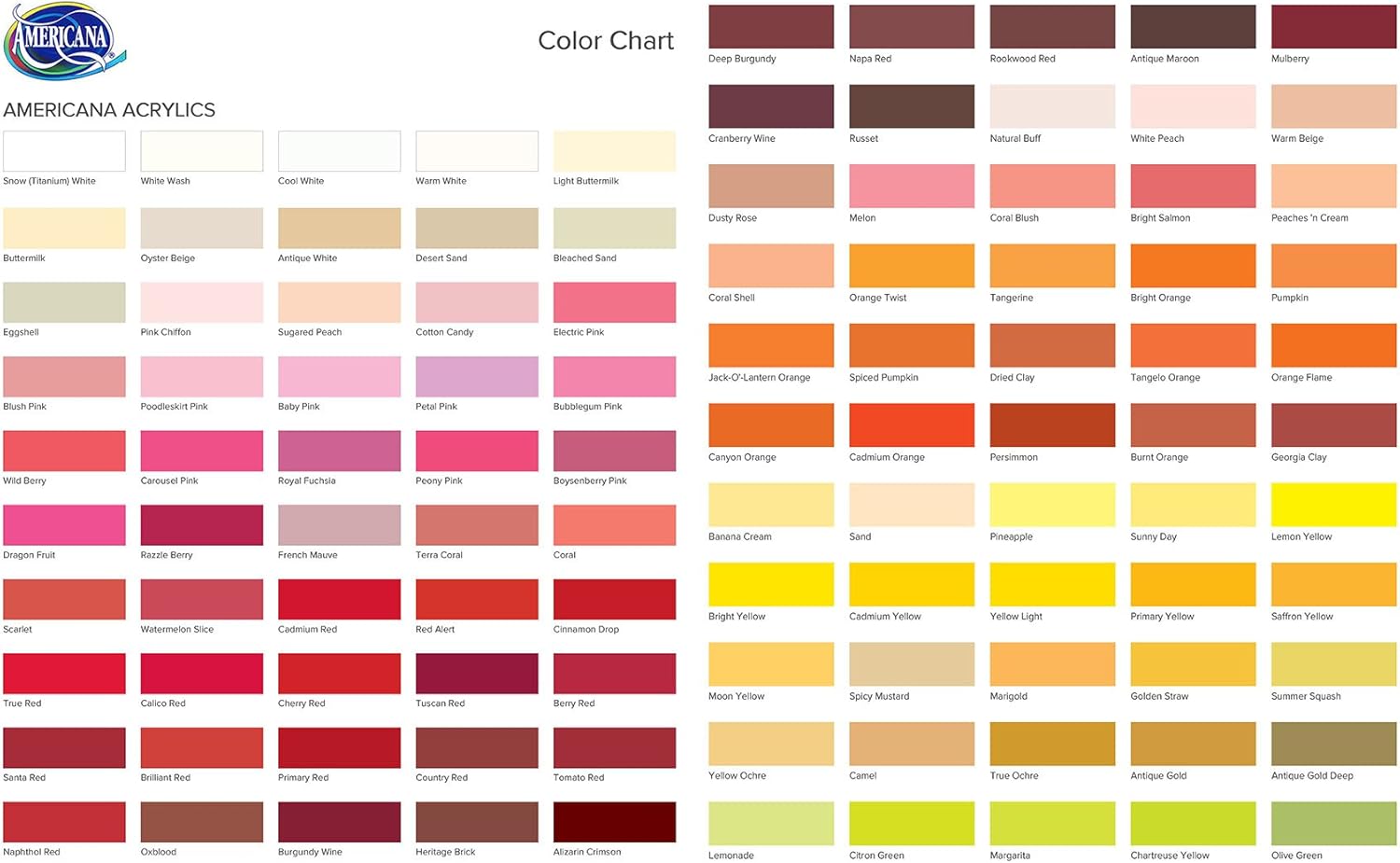 DecoArt, Light Buttermilk – Pintura acrílica americana, 2 onzas, 2 onzas líquidas (paquete de 2)