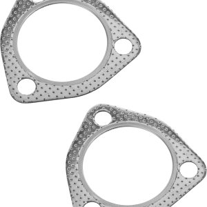 RACOONA 2 juntas de escape, accesorios de automóvil, junta de escape de alta temperatura con anillo de fuego SS, junta de brida de escape de perno, RACOONA 2 juntas de escape, accesorios de automóvil, junta de escape de alta temperatura con anillo de fuego SS, junta de brida de escape de perno,