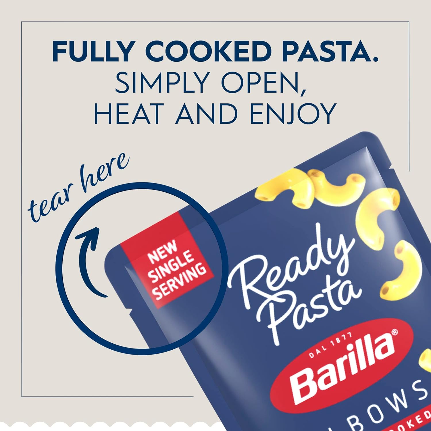 Barilla Ready Pasta, codos, bolsa de 7 onzas (paquete de 7)