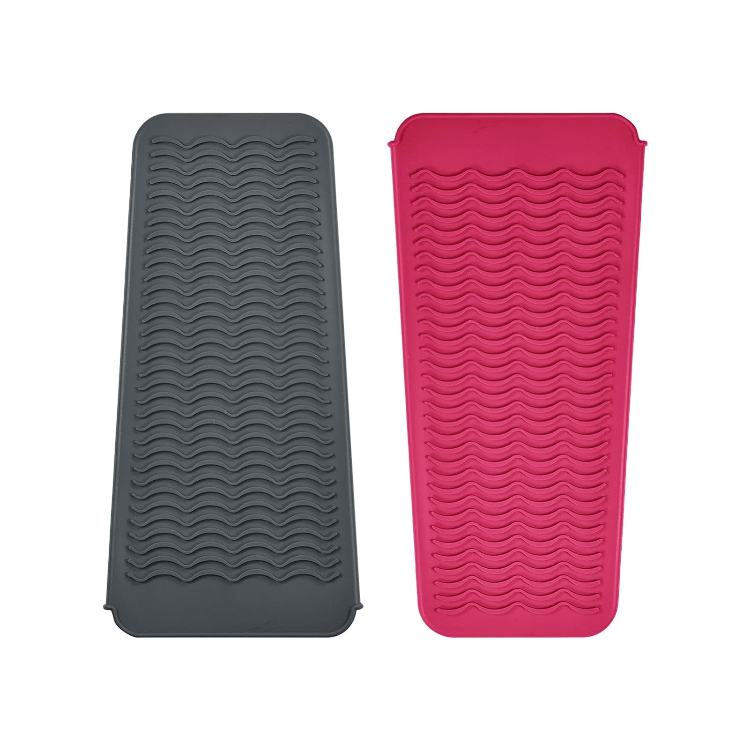 Alfombrilla de silicona resistente al calor para alisadora de pelo, plancha de prensado, rizador de pelo, varita para rizar, plancha plana, plancha
