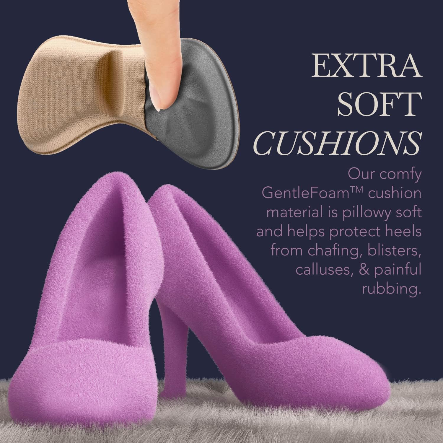 Ballotte Protector de talón de silicona  Almohadillas de talón almohadillas para zapatos insertos de zapatos para mujeres Tacones  Insertos de