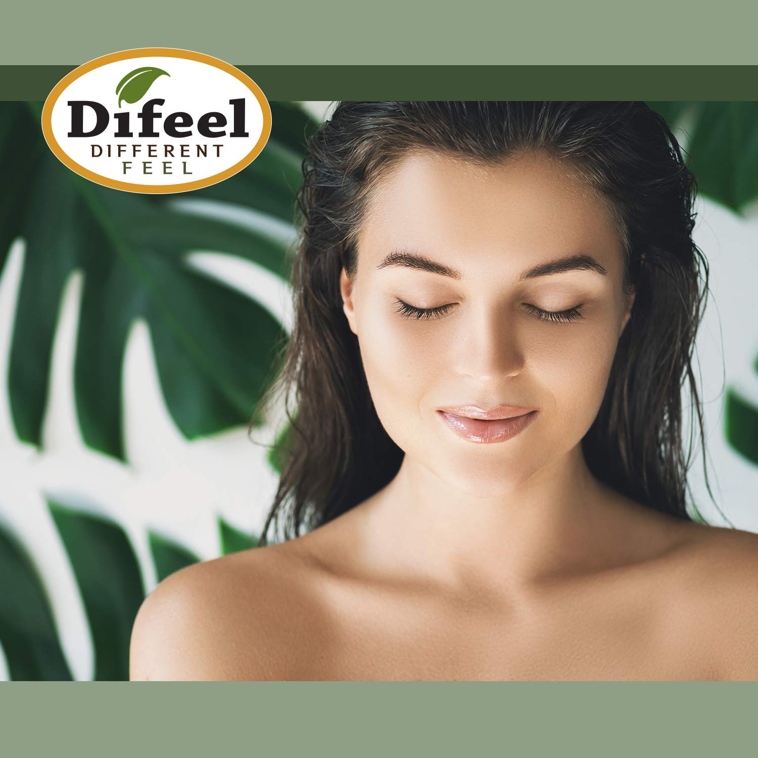 Difeel Aceite para el cabello Mega Care Tube – Aceite de menta de 1.4 onzas (paquete de 2)
